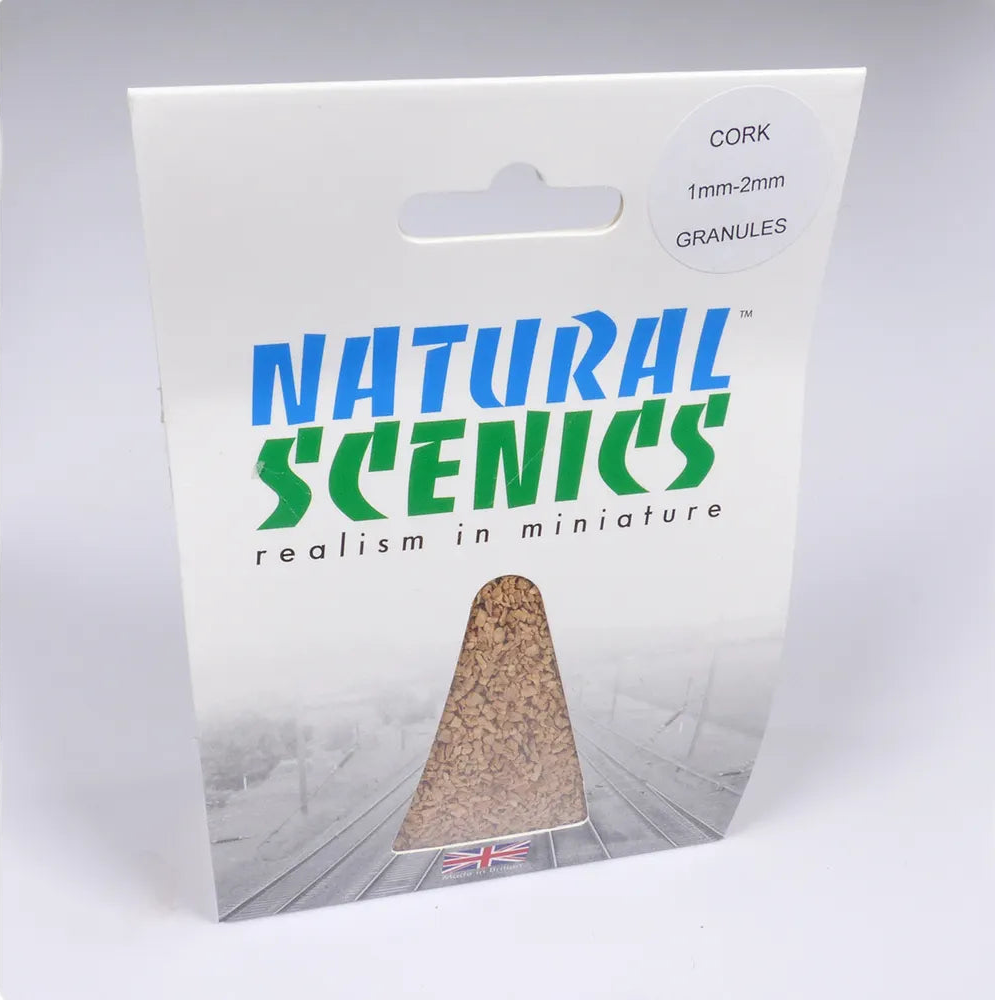 Natural Scenics Cork Granules_1mm - 2mm_For Model Railways