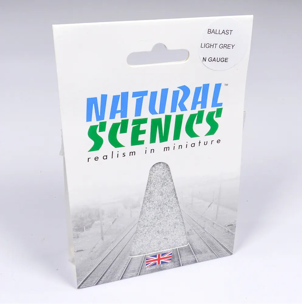 Natural Scenics Light Grey Ballast_N Gauge Small_For Model Railways