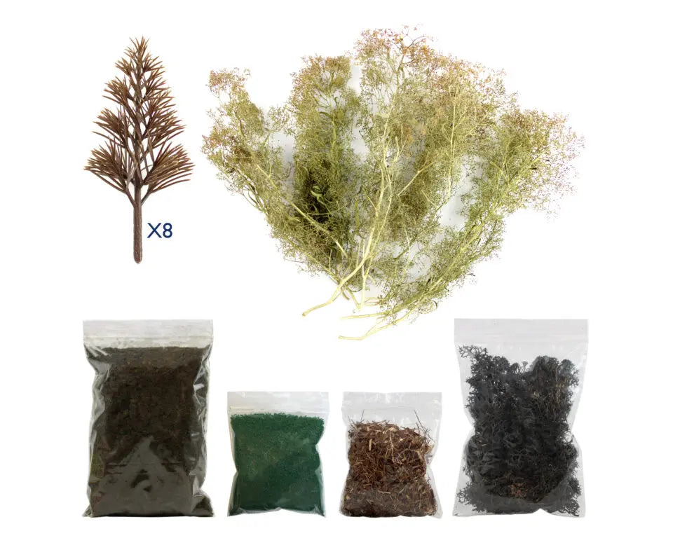 WWScenics Realistic Burnt Tree Making Kit For Model Railways