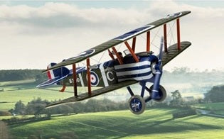 1:48 Scale Diecast Model Aircraft - Sopwith Camel F.1 (B7190/C - "Donner Wetter")