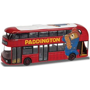 1:76 Scale Diecast Model New Routemaster Double Decker Bus With Paddington 3 Livery