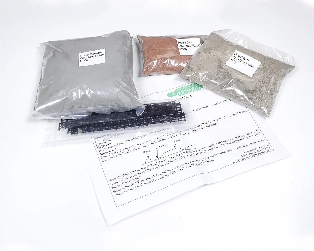 Geoscenics Road Pot Hole Bundle For Model Railways