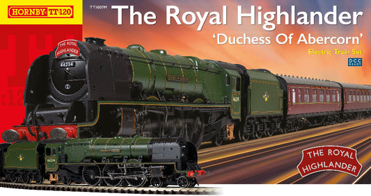 Hornby TT:120 UK Exclusive The Royal Highlander "Duchess of Abercorn" Model Train Set