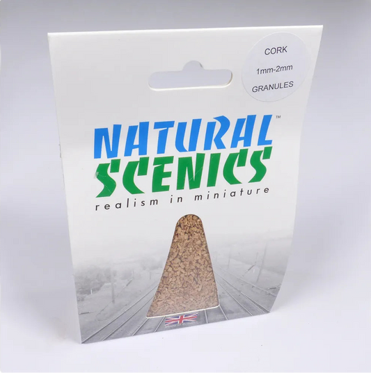 Natural Scenics Cork Granules_1mm - 2mm_For Model Railways