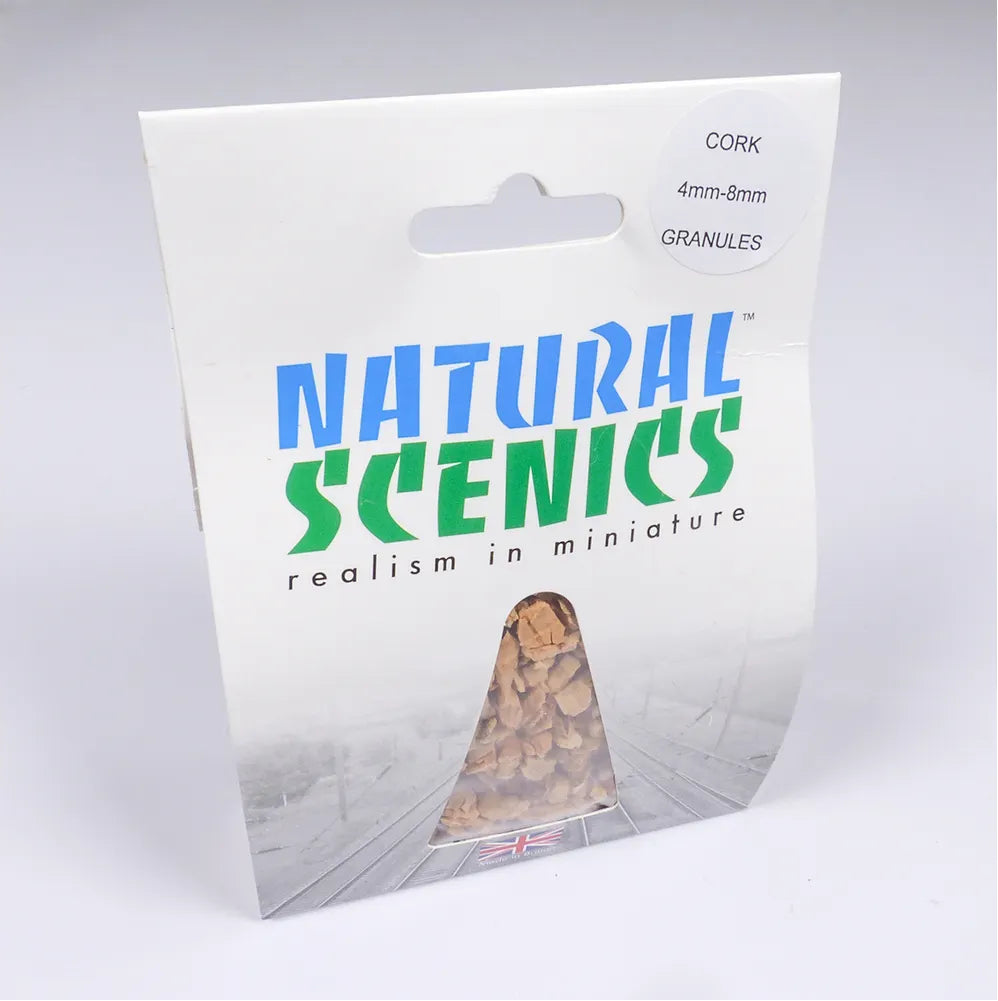 Natural Scenics Cork Granules_4mm - 8mm_For Model Railways