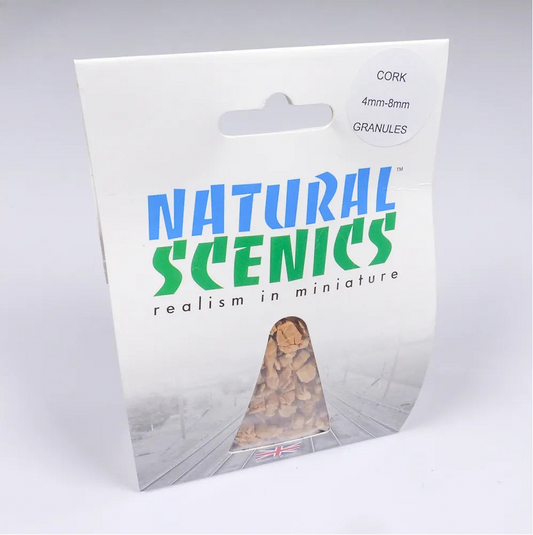 Natural Scenics Cork Granules_4mm - 8mm_For Model Railways