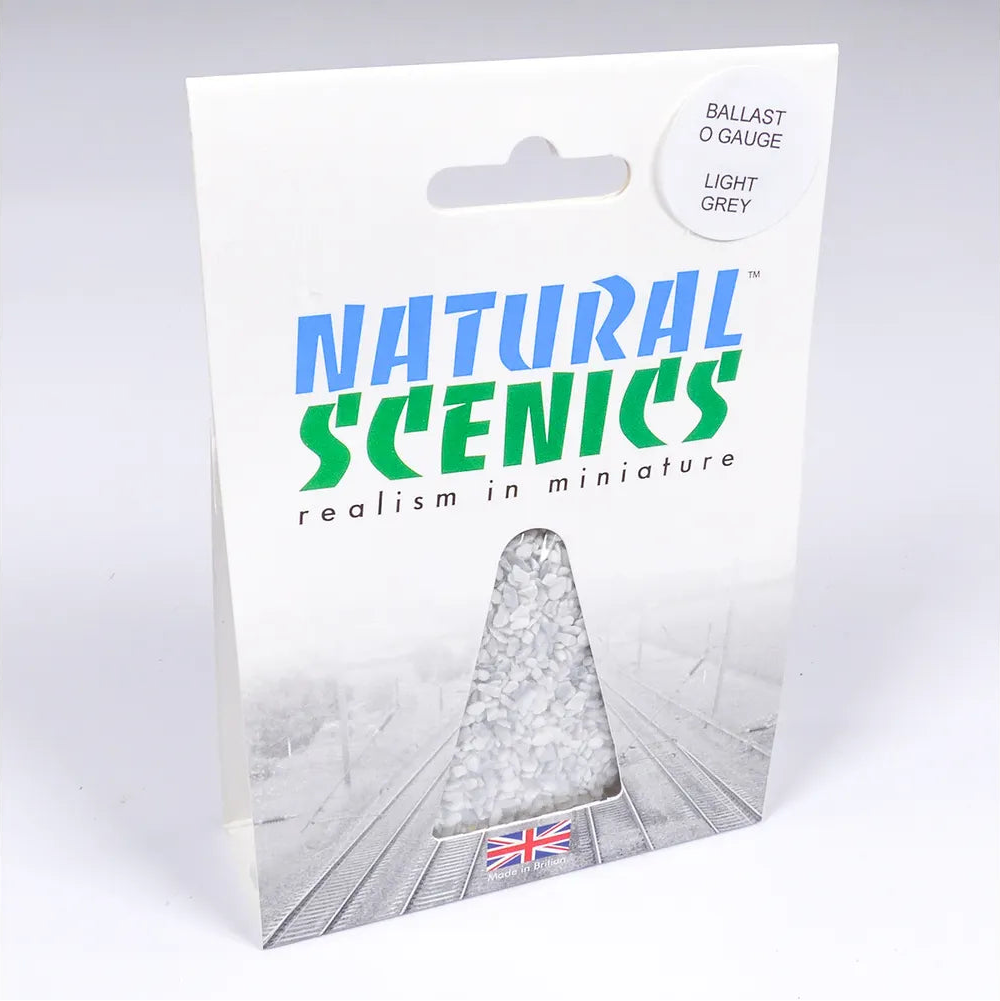 Natural Scenics Light Grey Ballast_O Gauge Small_For Model Railways