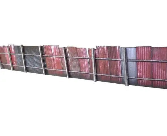 WWScenics Scale Model Railway Scenery - Fencing_Gate_Walls Pack 2