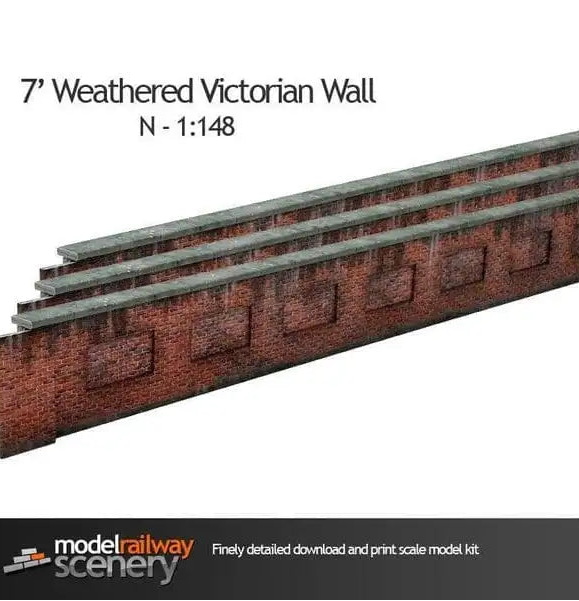 WWScenics Scale Model Railway Scenery - Fencing_Gate_Walls Pack 4